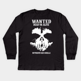 Wanted Dead Or Alive Kids Long Sleeve T-Shirt